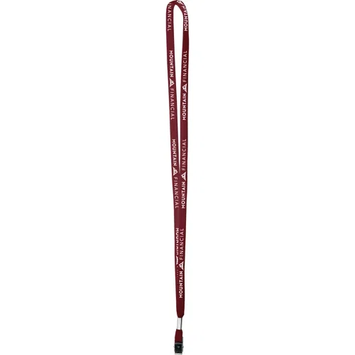 3/8" cotton lanyard fabric color, 1-ply cotton lanyard material sample view