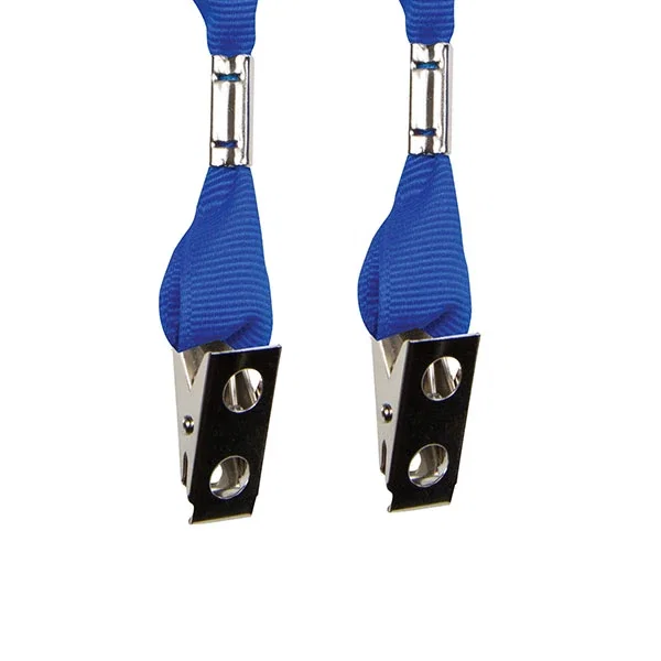 3/8" cotton lanyard step-and-repeat imprint, screen-printed cotton promotional strap