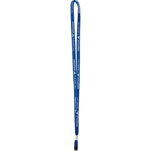 3/8" cotton lanyard color sample, screen-printed cotton neck lanyard material