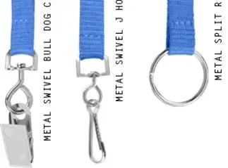 3/8" Silk Screen Polyester Lanyard with Free Attachments — view 2
