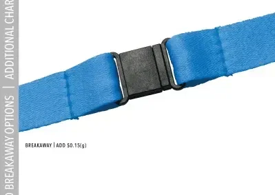 3/8" Silk Screen Polyester Lanyard with Free Attachments — view 3