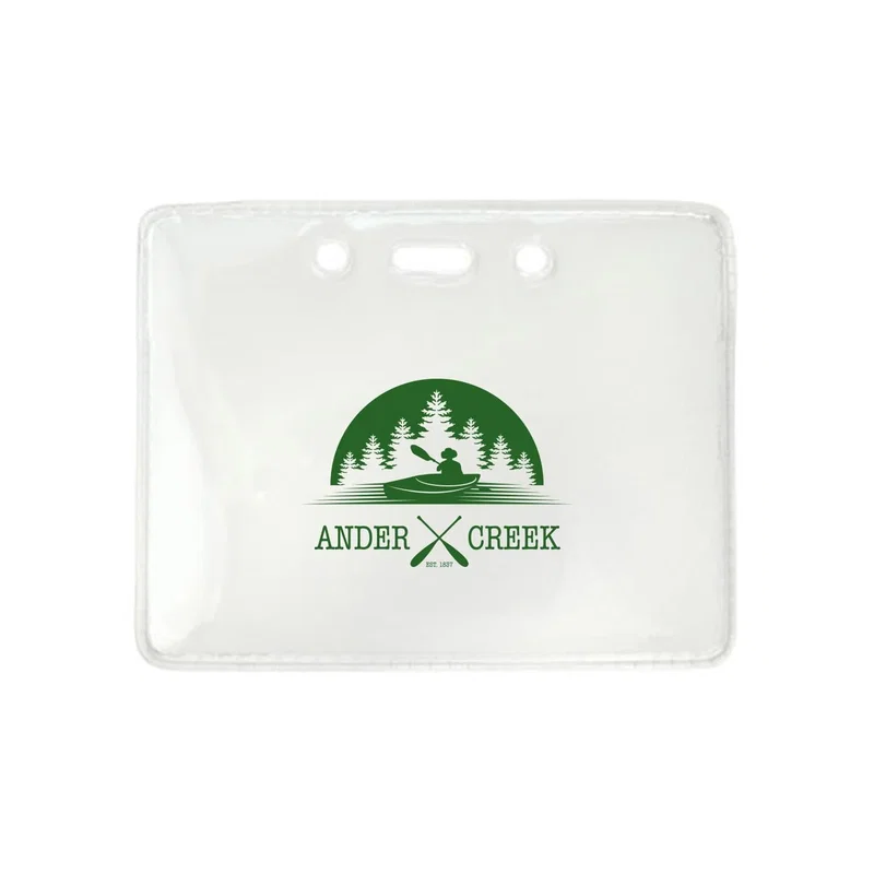 Customized Vinyl Anti-Static Card Holder - Horizontal — view 1