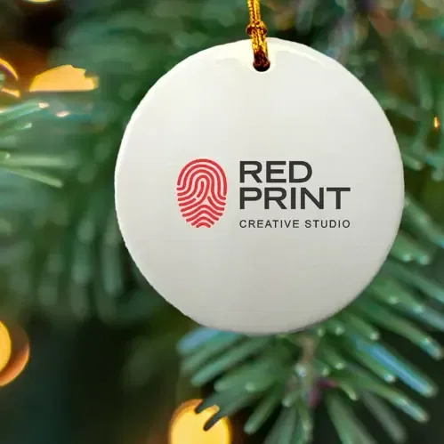 Logo Ceramic Ornament  — view 3