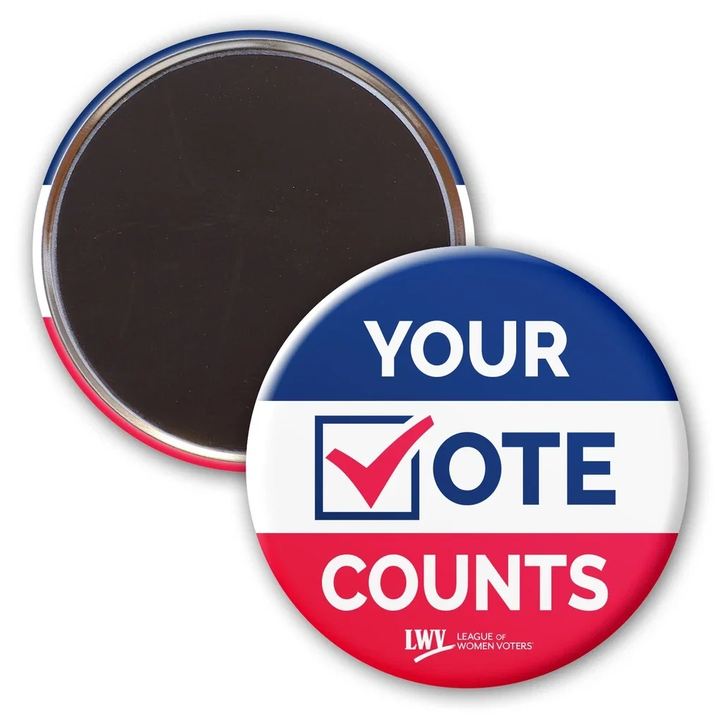 3 Diam Round Button w/ Magnet — Custom — view 2