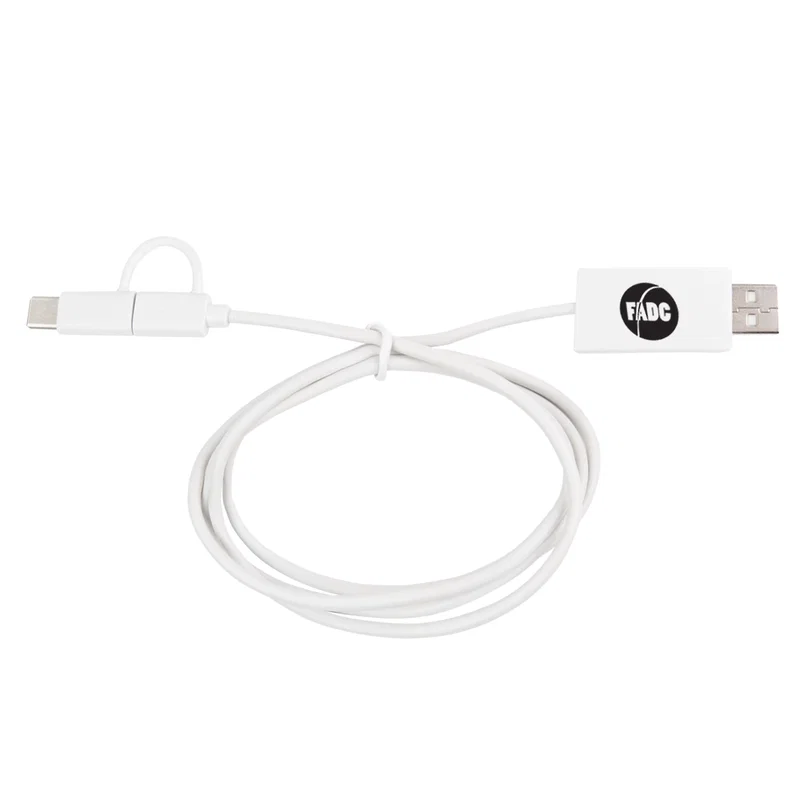 3-In- Charging Cable With Antimicrobial Additive - 1 3 Ft.
