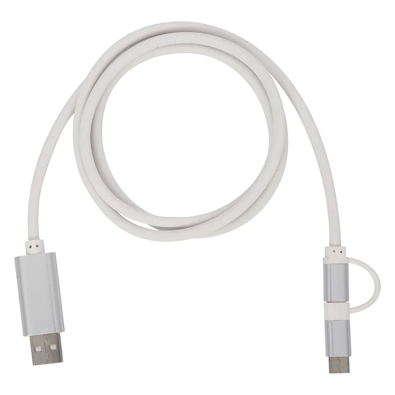 3-In- Disco Tech Light Up Charging Cable - 1 3 Ft. — view 2