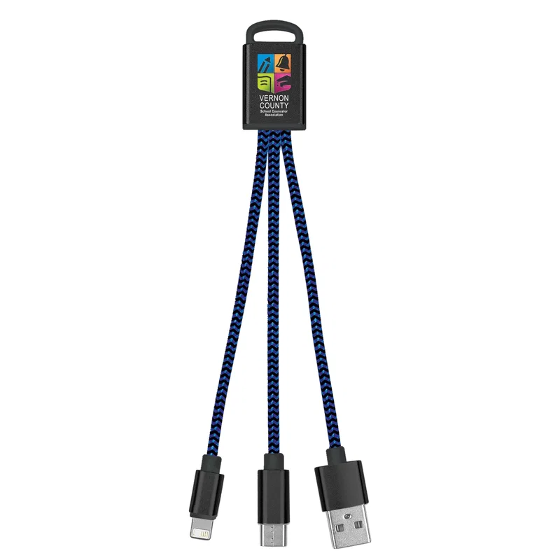 3-In-1 Braided Charging Buddy — view 2
