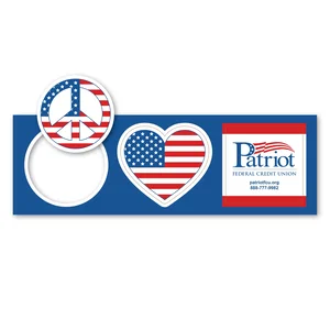 Imprinted 3-in-1 Pop Magnet Patriotic