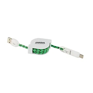 3-in-1 Retractable Fabric Charge-It™ Cable — view 4