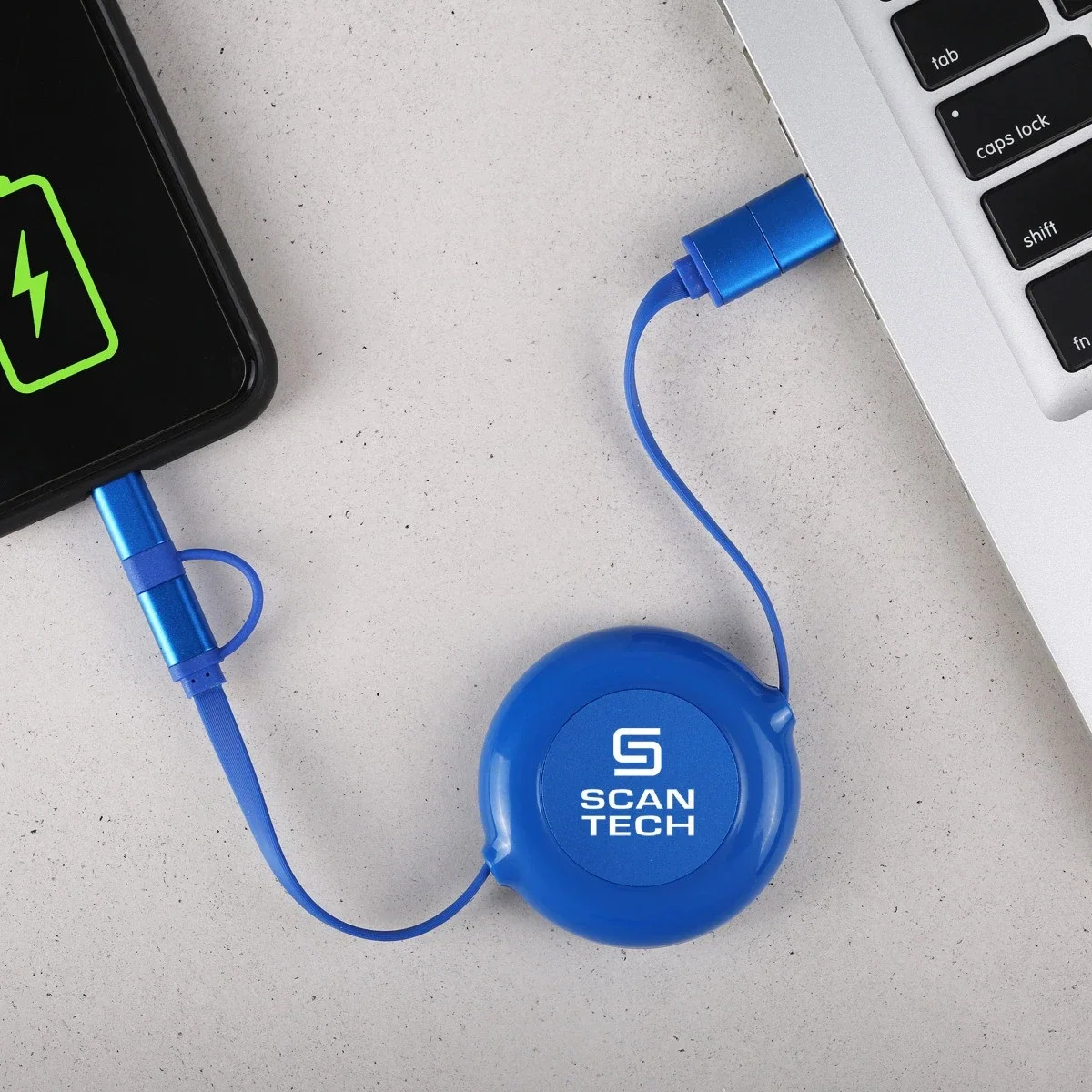 3-in-1 Retractable Fast Charge-it™ Cable