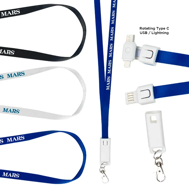 LogoCharge Lanyard - 3-in-1 USB Charging Cable — view 3