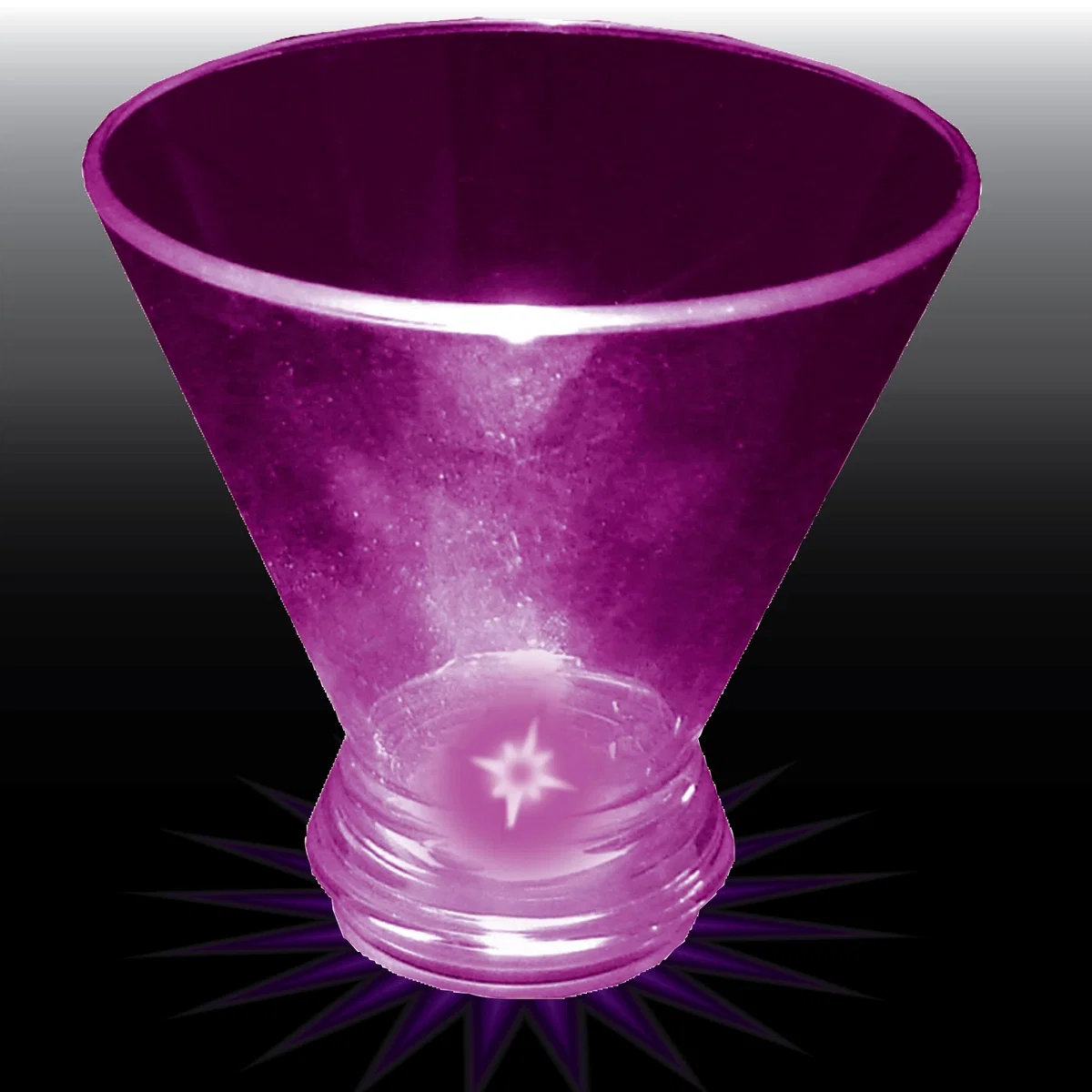 3 oz. Light Up Plastic Tapered Wine Sampler — view 3