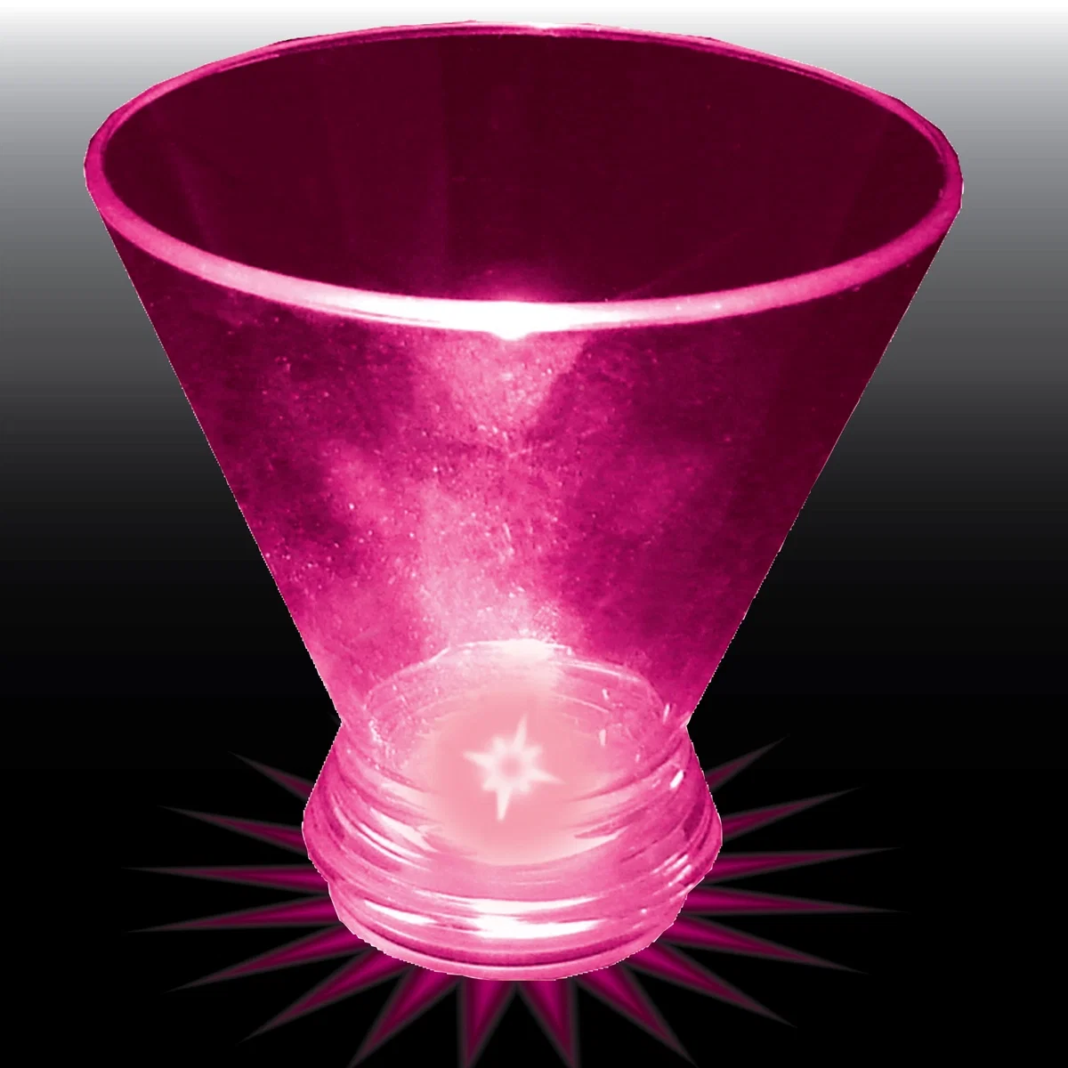 3 oz. Light Up Plastic Tapered Wine Sampler — view 4
