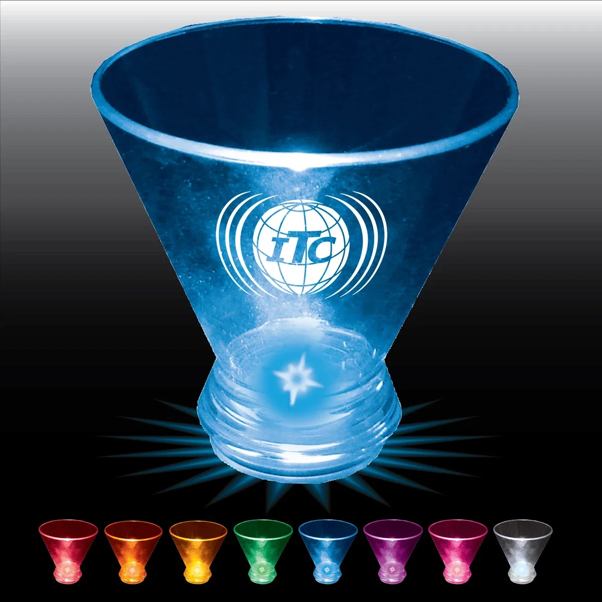 3 oz. Light Up Plastic Tapered Wine Sampler