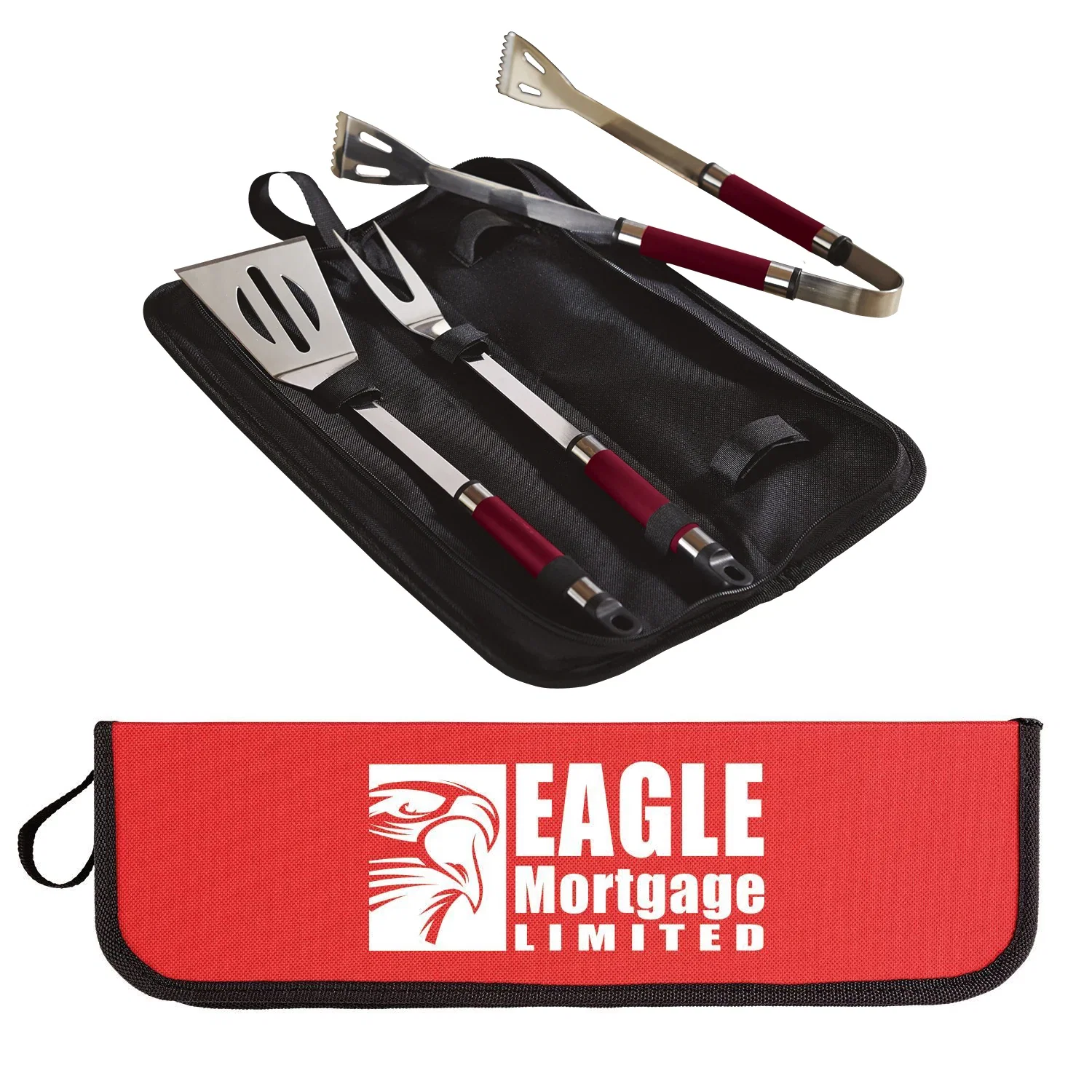 3 Piece BBQ Set — Red — view 2