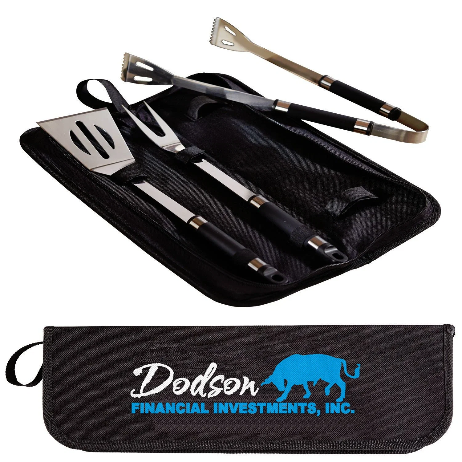 3 Piece BBQ Set — Black — view 3