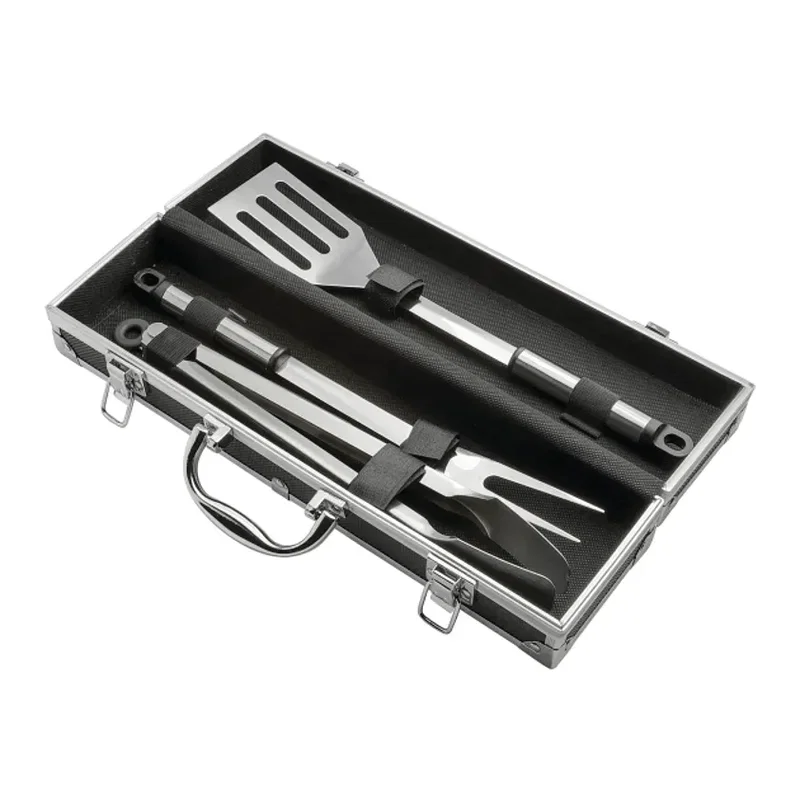 Custom BBQ Set in Aluminum Case (3 Piece) — view 3