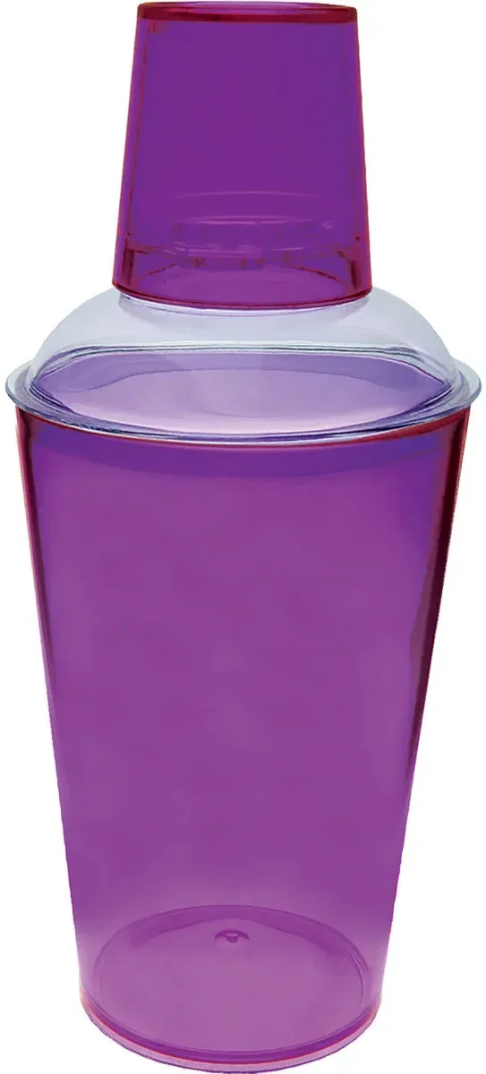3 Piece Colored Styrene Cocktail Shakers — view 2