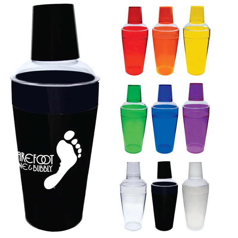 3 Piece Colored Styrene Cocktail Shakers — view 28
