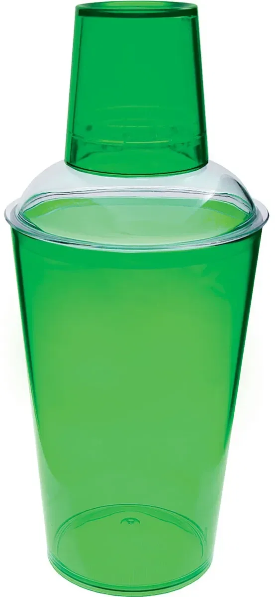 3 Piece Colored Styrene Cocktail Shakers — view 3