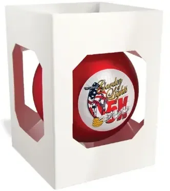 Satin Finish Round Shatterproof Ornament (3¼") — view 3