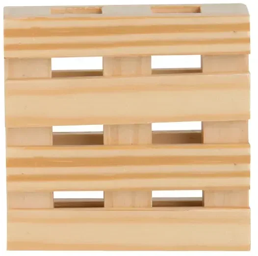 Personalized Mini Pallet Coaster - 3" Square — view 2