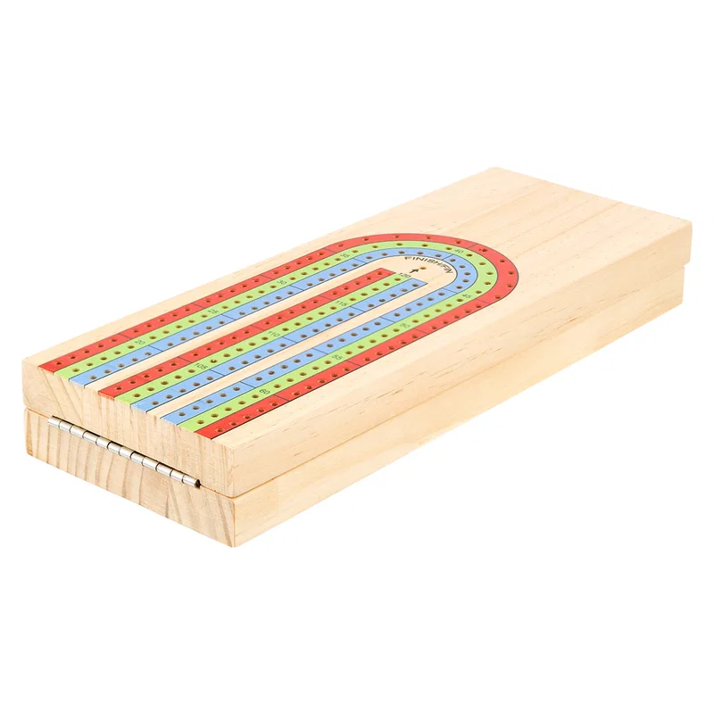 Angled view of the seven-inch long game board