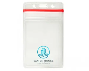 Custom Vertical Resealable Badge Holder - 3" x 4.95" (V)