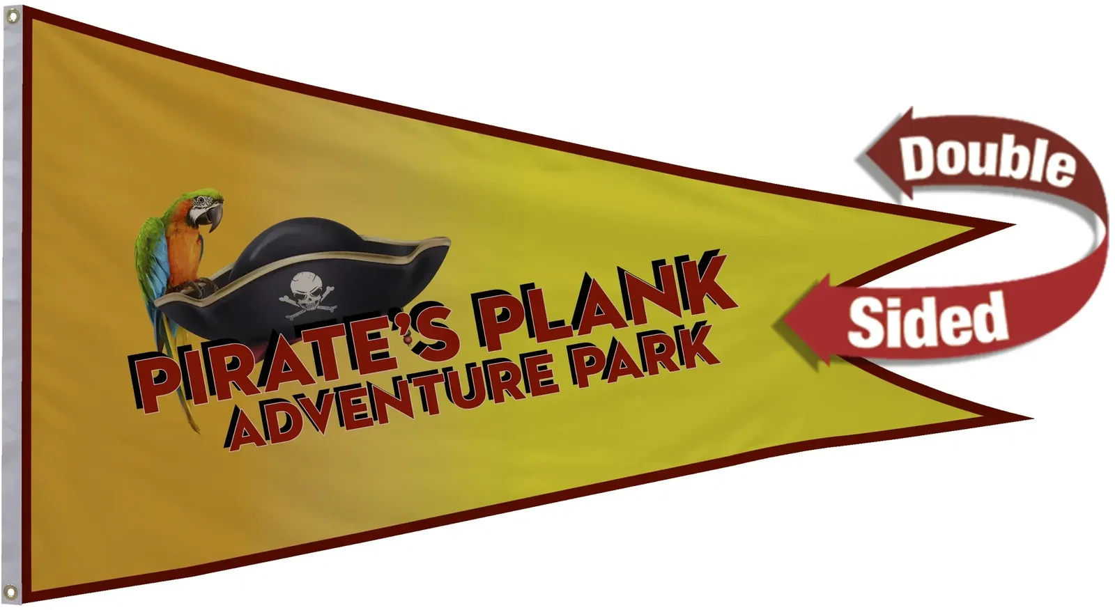 3' x 5' Nylon Burgee Flag Double-Sided — view 3