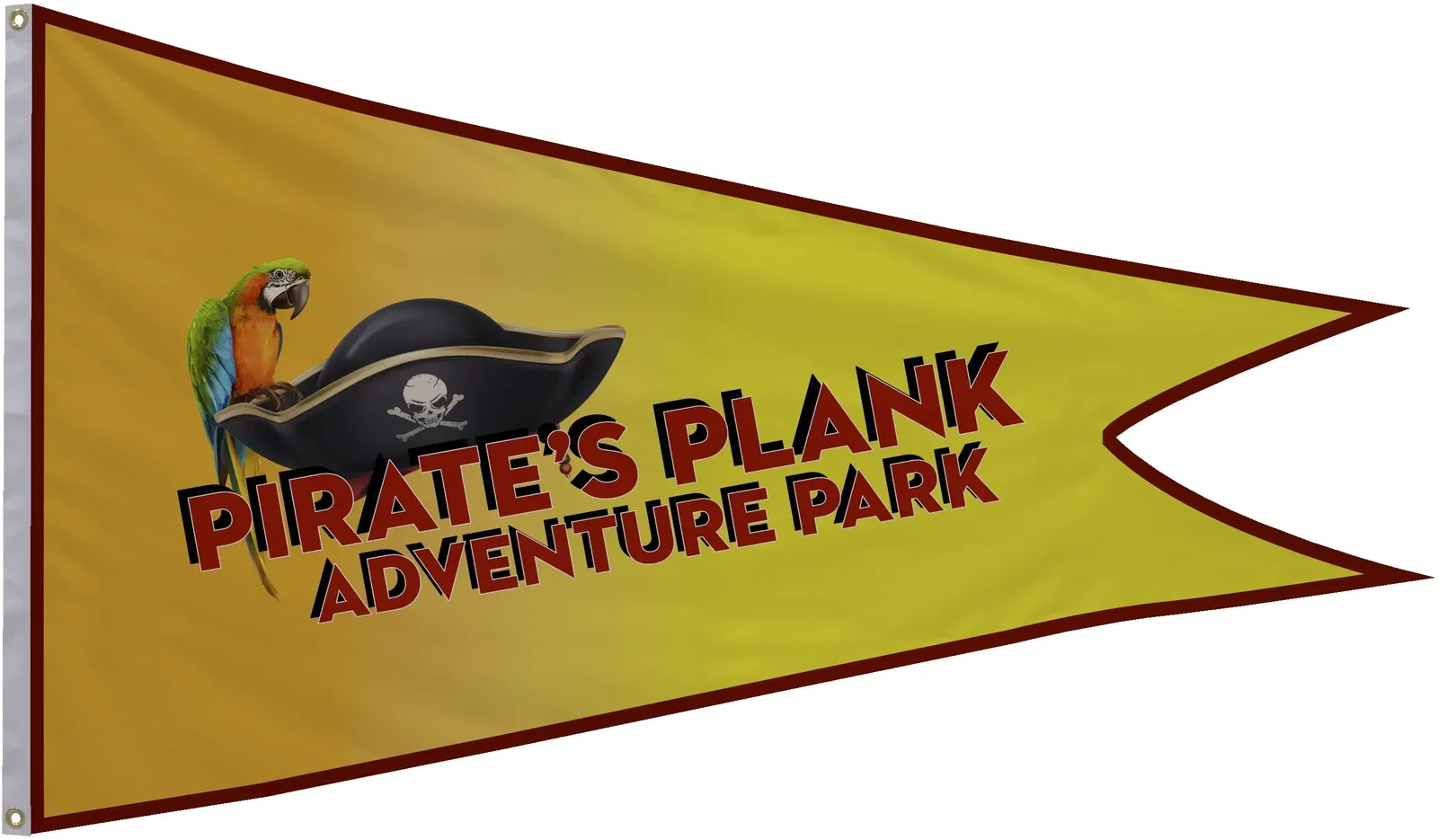 3' x 5' Nylon Burgee Flag Single-Sided — view 2