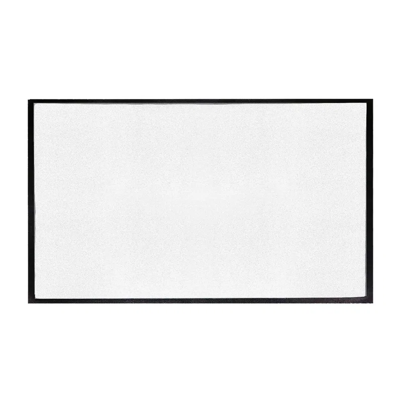 Mat laid out in a retail aisle near a display