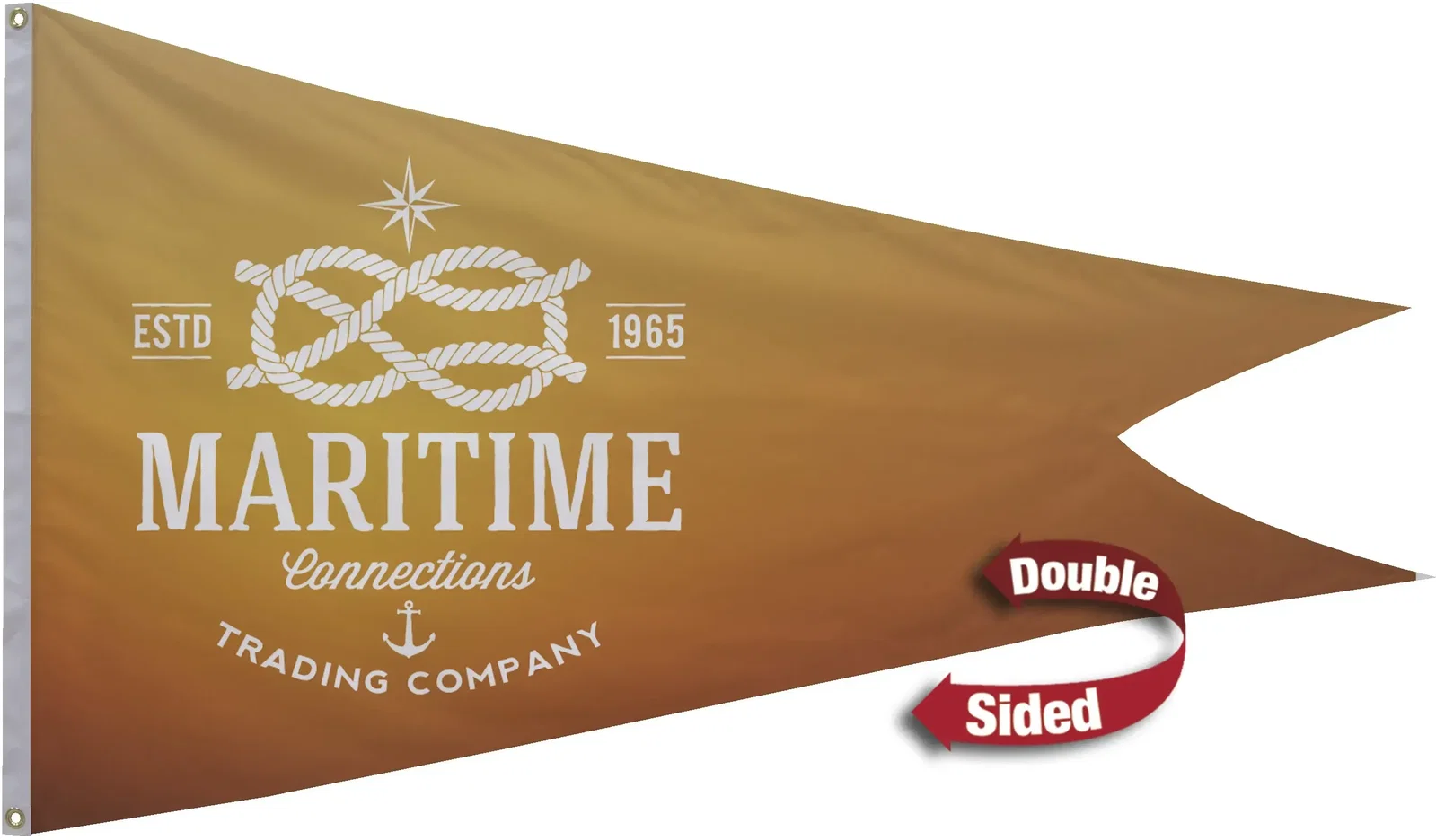 3' x 5' Polyester Burgee Flag Double-Sided — view 2