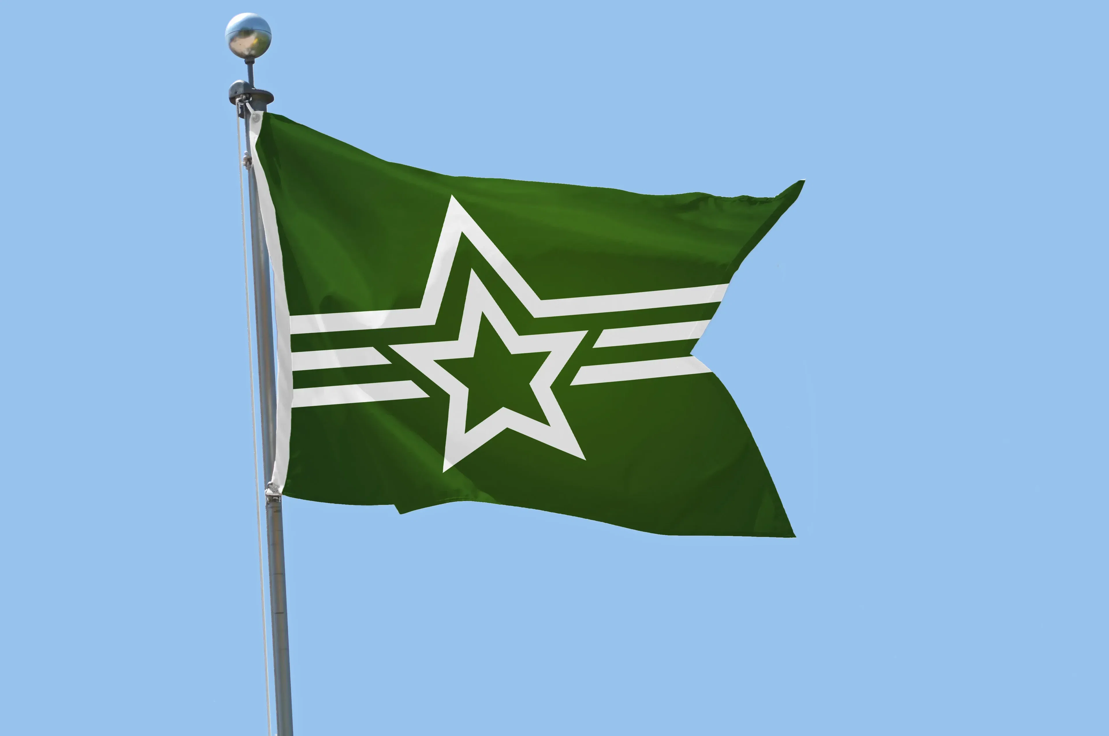 3' x 5' Polyester Guidon Flag Single-Sided — view 3