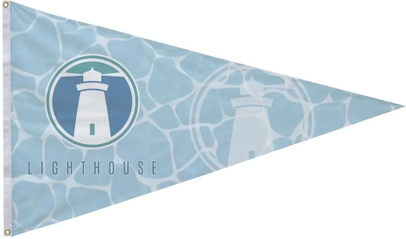 3' x 5' Polyester Pennant Flag Single-Sided — view 3