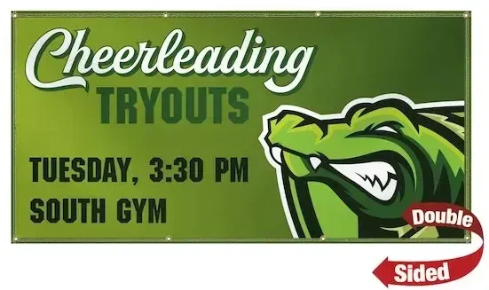 3' x 6' 13 oz. Smooth Vinyl Banner Double-Sided