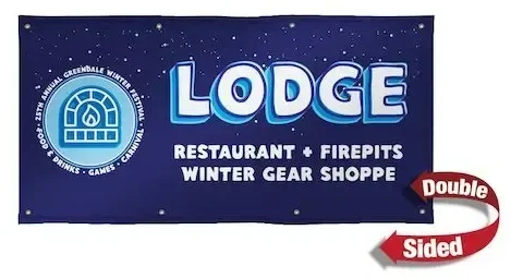 3' x 6' 18 oz. Vinyl Banner Double-Sided
