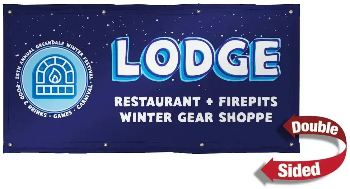 3' x 6' 18 oz. Vinyl Banner Double-Sided — view 2