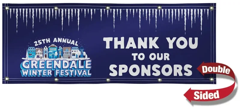 3' x 8' 18 oz. Vinyl Banner Double-Sided — view 2