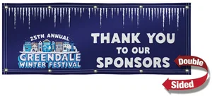 3' x 8' 18 oz. Vinyl Banner Double-Sided