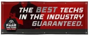 3' X 8' Super Poly Knit Fabric Banner