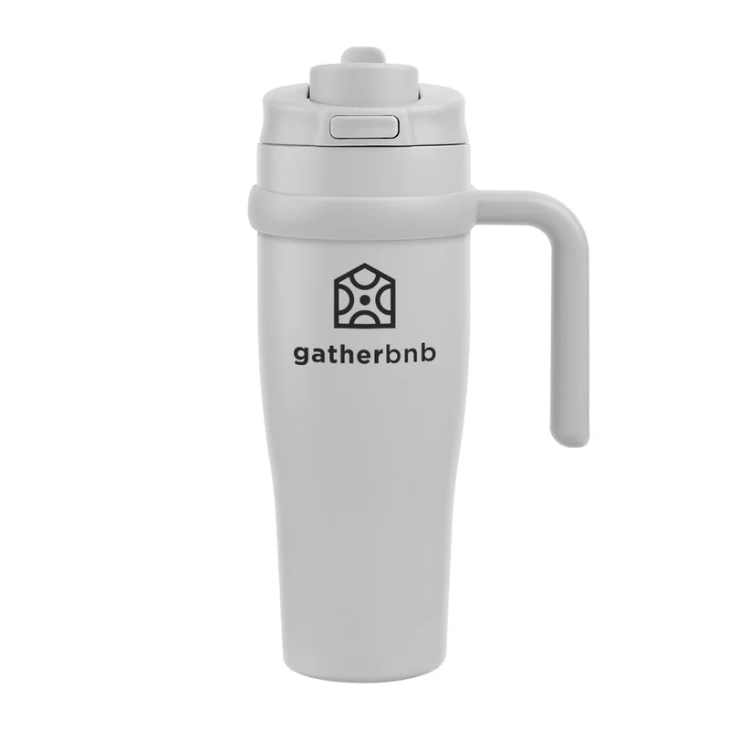 Chug spout and narrow sip hole shown closely
