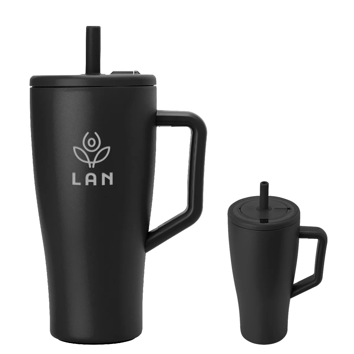 Travel tumbler available in twenty, thirty and forty ounces