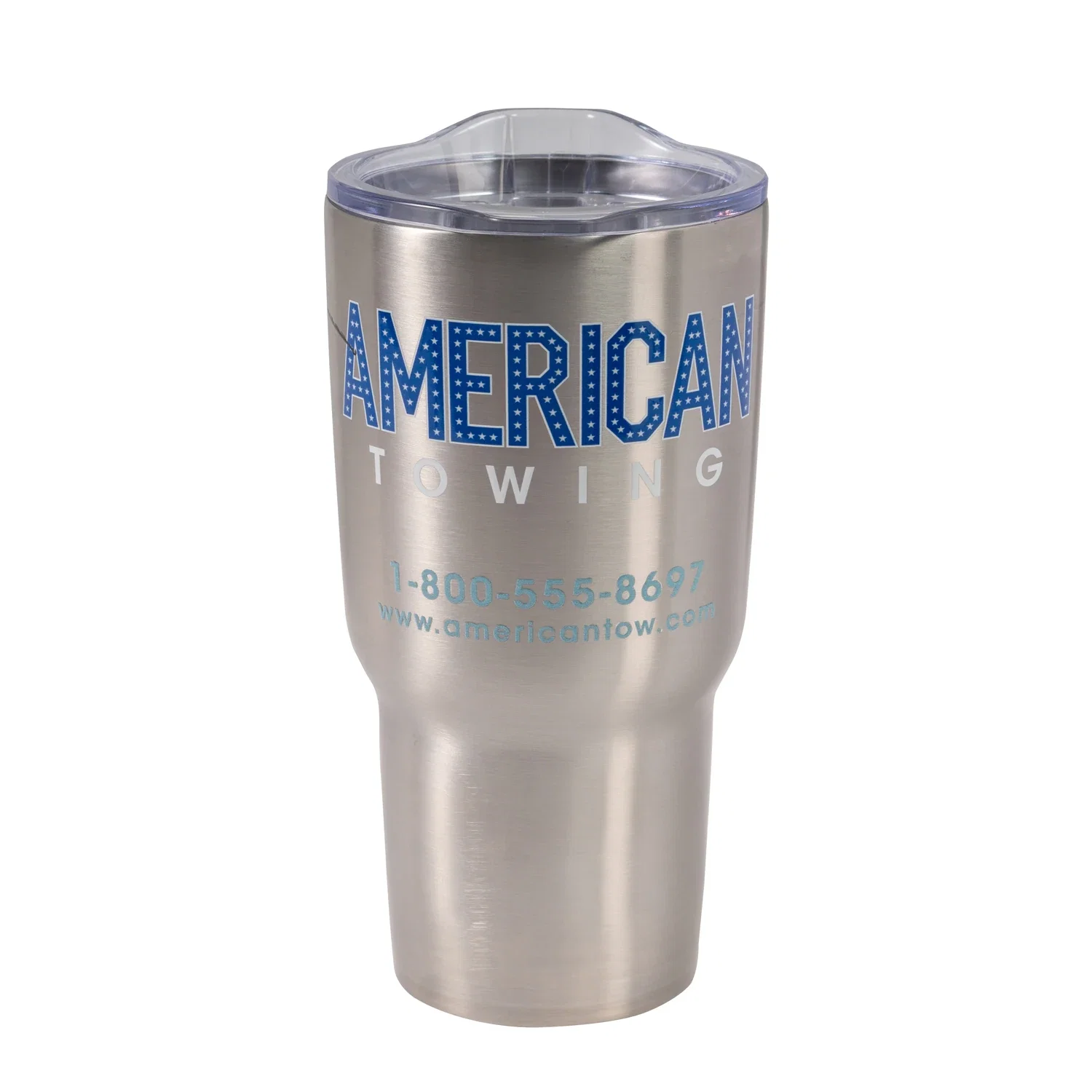Insulated Vacuum Tumbler - 30 oz — Silver — view 2