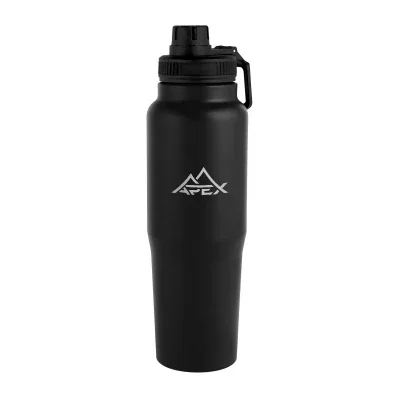 Navy finish on the twelve inch tall drink container