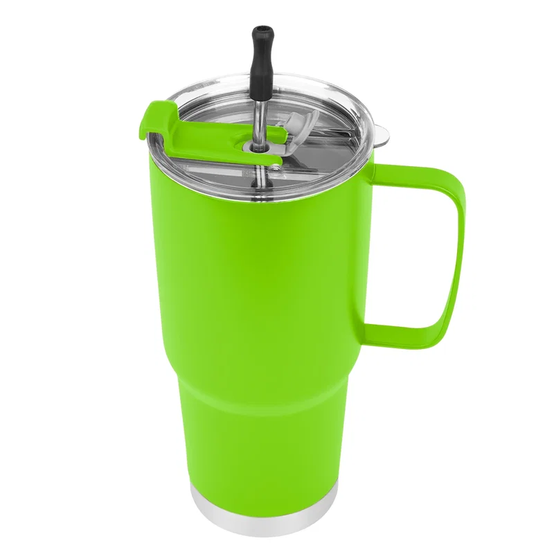 - 30 Oz. Lisbon Stainless Steel Tumbler With Straw — view 16