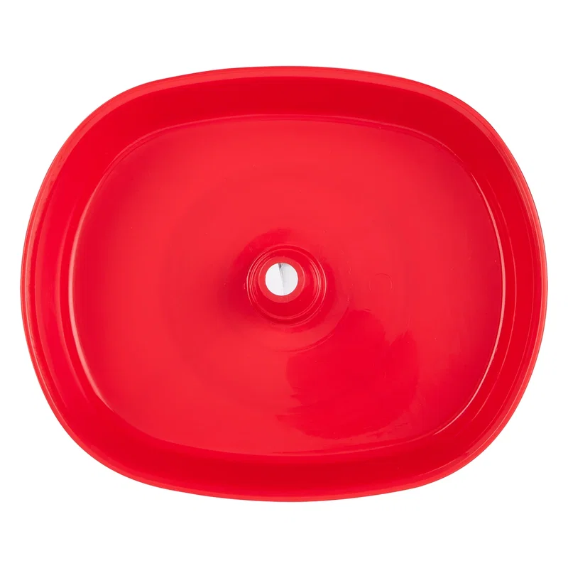 Held in one hand with the lid removed