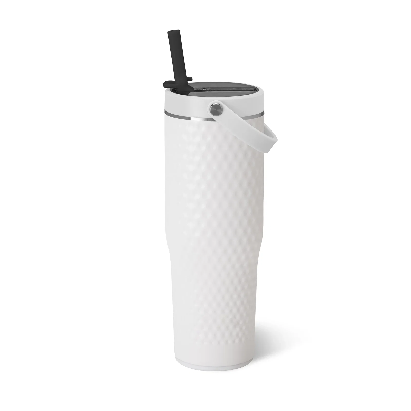 Lid detail on the golf themed insulated drink vessel