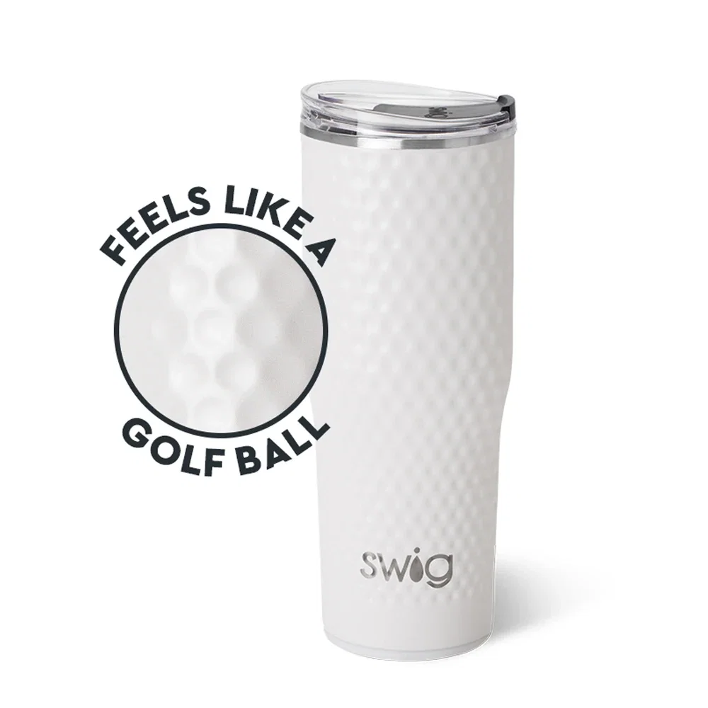 Sipper lid seated on top of the tall drinkware