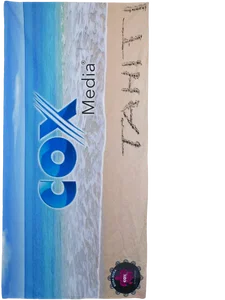 Branded Full Color Beach Towel (30" X 60")