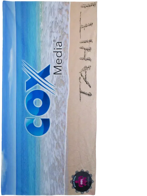 Branded Full Color Beach Towel (30" X 60") — view 3